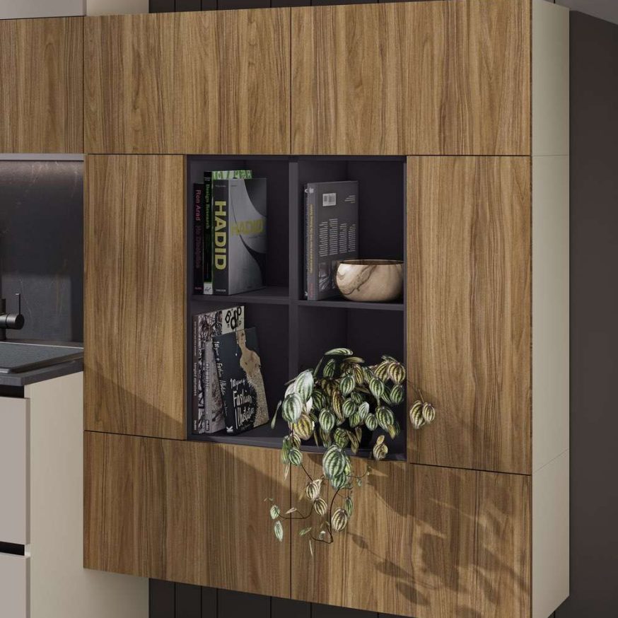 cucina moderna Sandy canapa polvere noce naturale