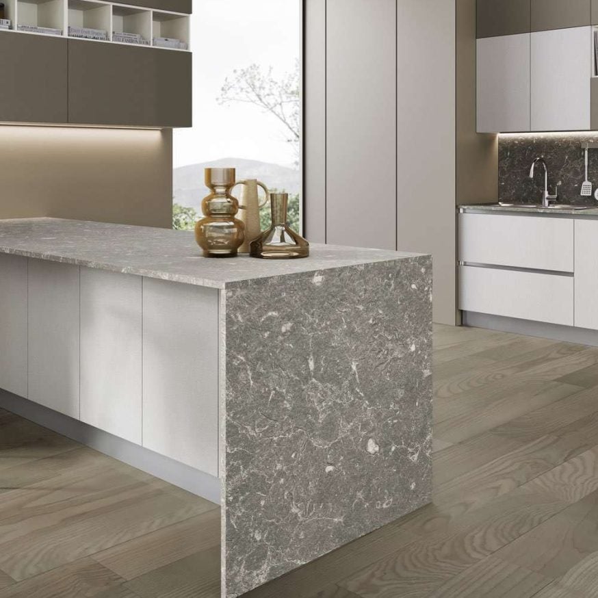 cucina moderna Sandy bronzo polvere bianco dune