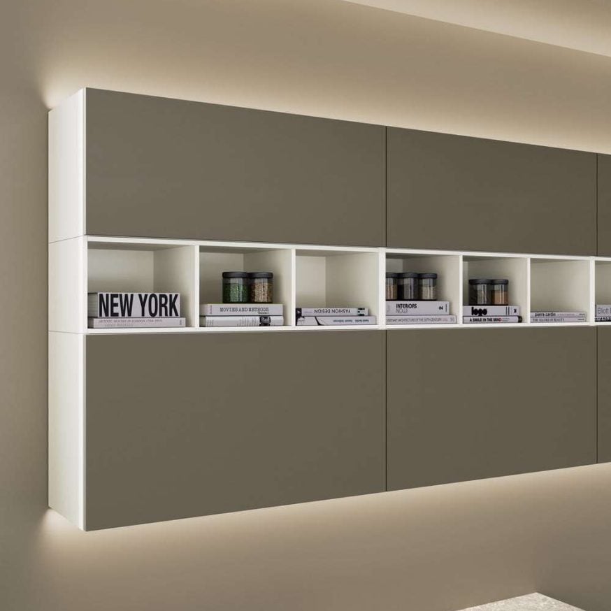 cucina moderna Sandy bronzo polvere bianco dune