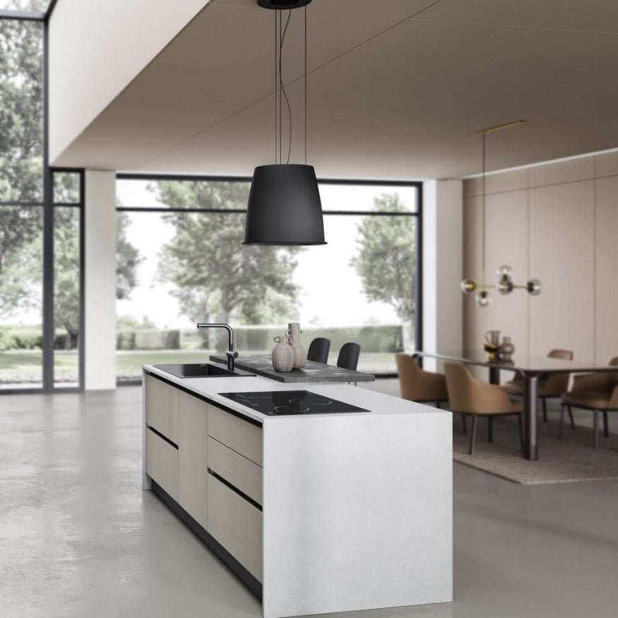 cucina moderna Sandy antracite polvere grigio dune