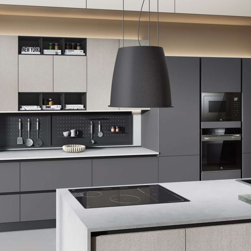cucina moderna Sandy antracite polvere grigio dune