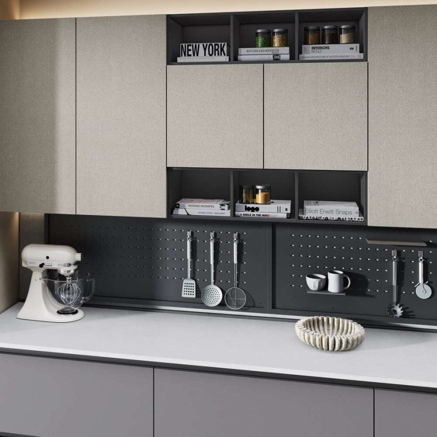 cucina moderna Sandy antracite polvere grigio dune